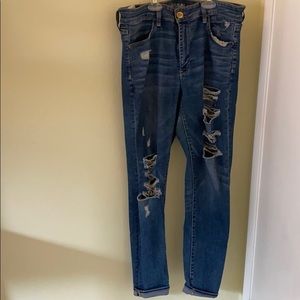 American Eagle Distressed Blue Jeans